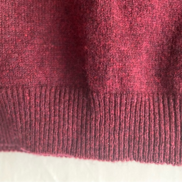 JJ COCHRAN retro MENS  MAROON 100% wool Vest. SZ  L Made in the USA - Picture 3 of 9